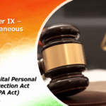 legal and data protection concepts representing Chapter IX – Miscellaneous under the DPDPA Act